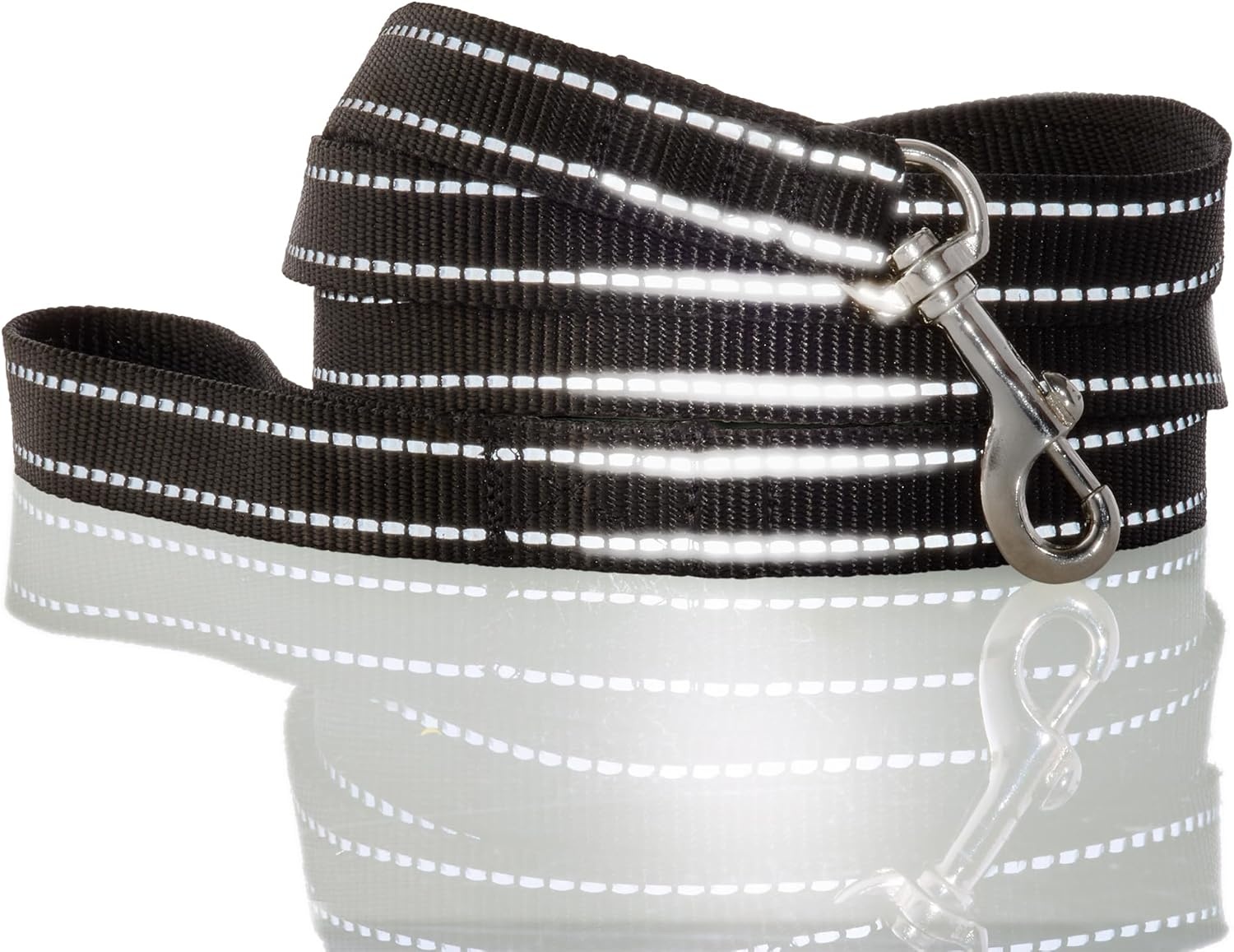 image:imagePet Passion 2Pack MAX The Hardy Reflective Dog Collar amp 6ft Leash for All Pet Breeds Red MediumBlack