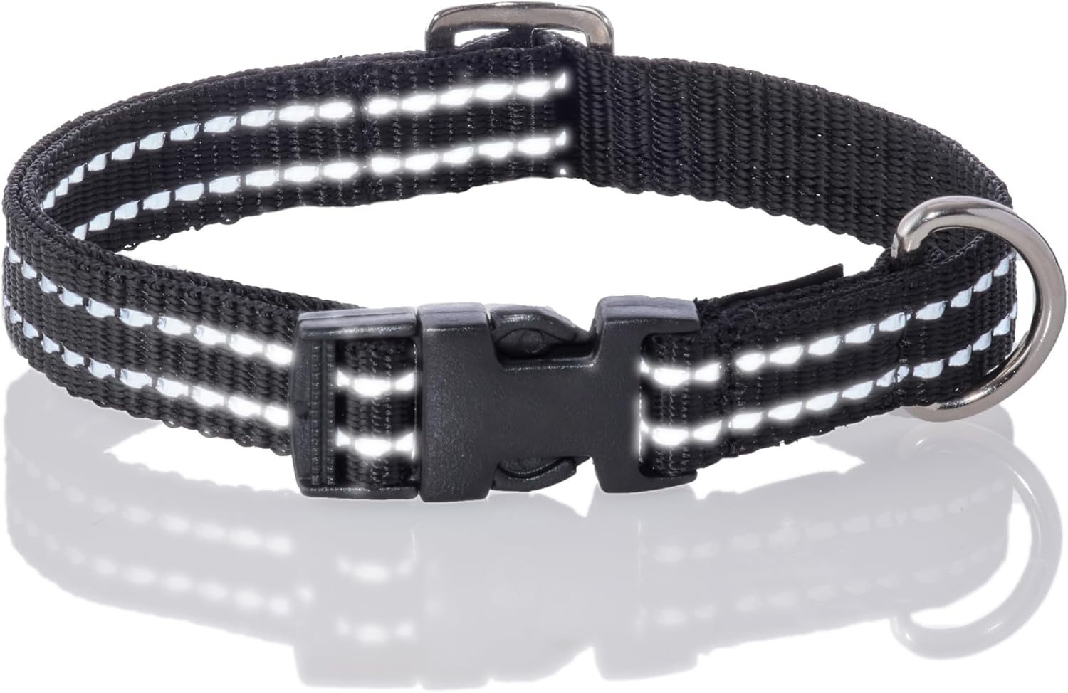 image:imagePet Passion 2Pack MAX The Hardy Reflective Dog Collar amp 6ft Leash for All Pet Breeds Red MediumBlack