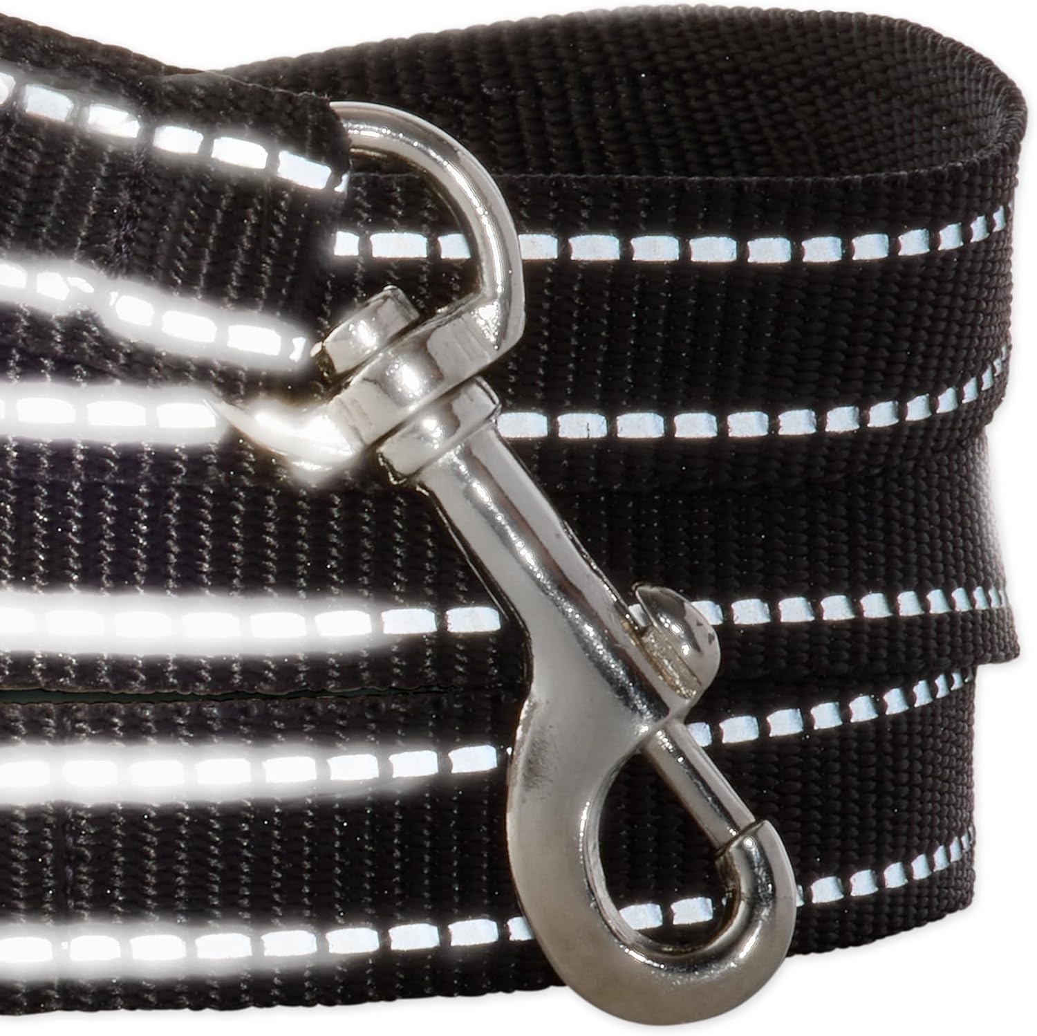 image:imagePet Passion 2Pack MAX The Hardy Reflective Dog Collar amp 6ft Leash for All Pet Breeds Red MediumBlack