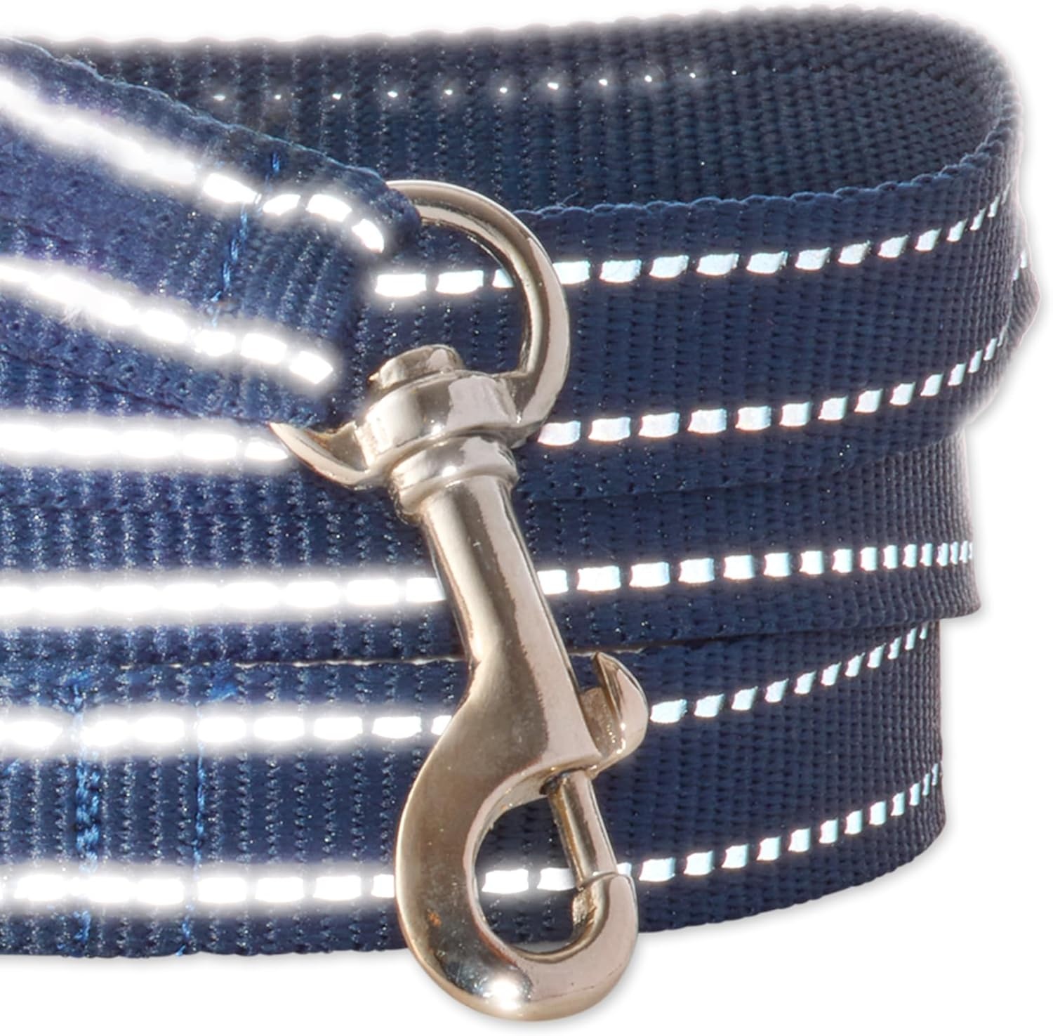image:imagePet Passion 2Pack MAX The Hardy Reflective Dog Collar amp 6ft Leash for All Pet Breeds Red MediumNavy