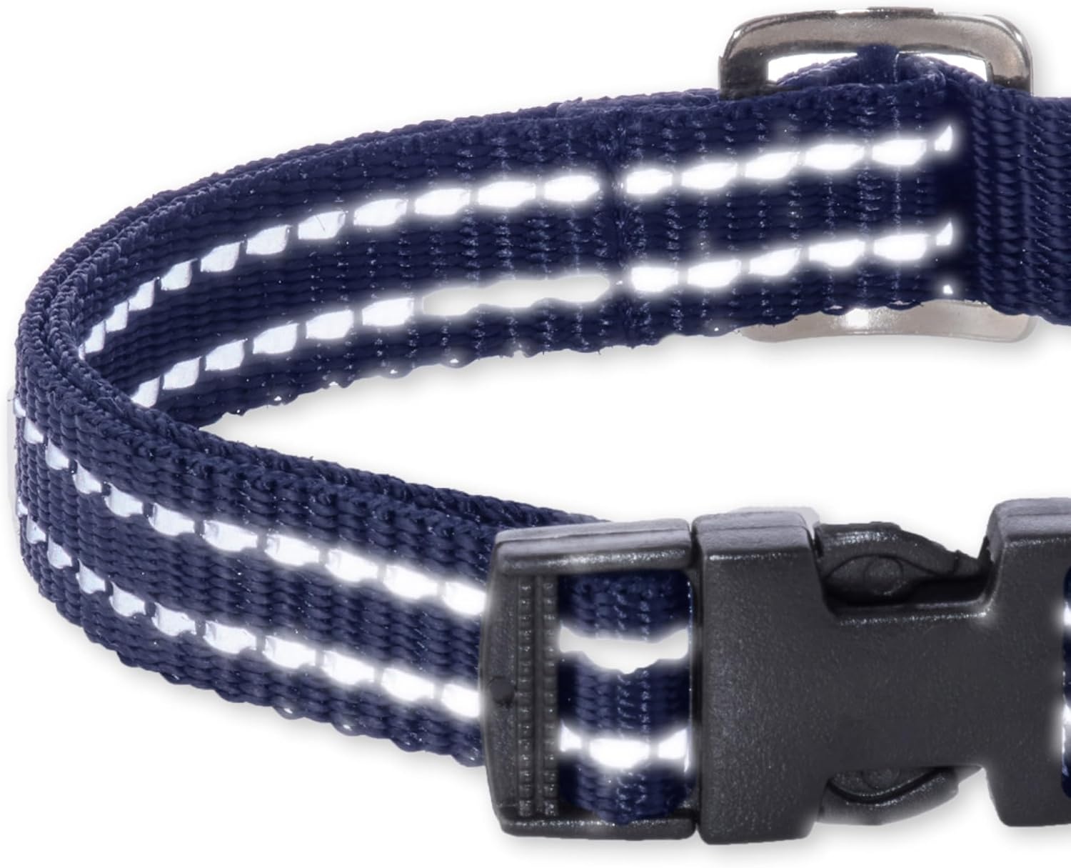 image:imagePet Passion Adjustable Reflective Dog Pet Collar for Small Medium and Large Dogs Pink XXLargeNavy