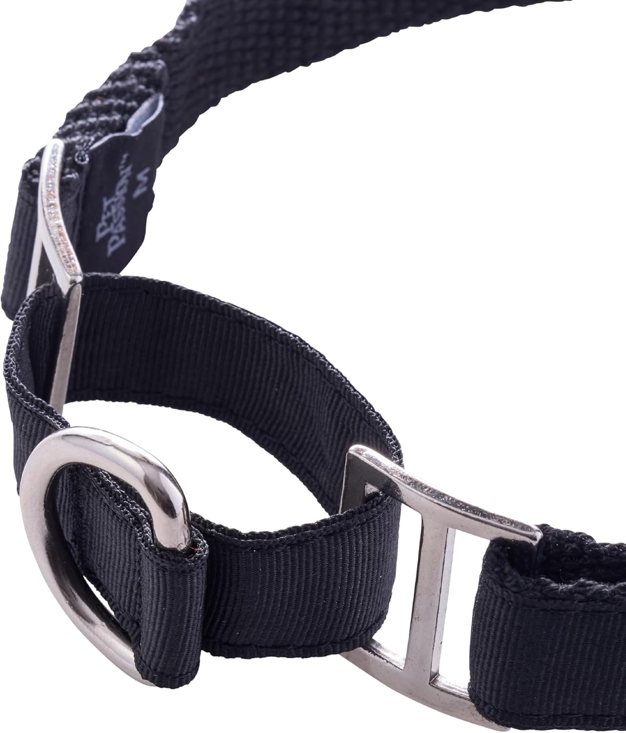 image:imagePet Passion Remy II The Recycled Ribbon Martingale Adjustable Collar NoPull Pet Training Collars Dogs Pink Camo LargeBlack