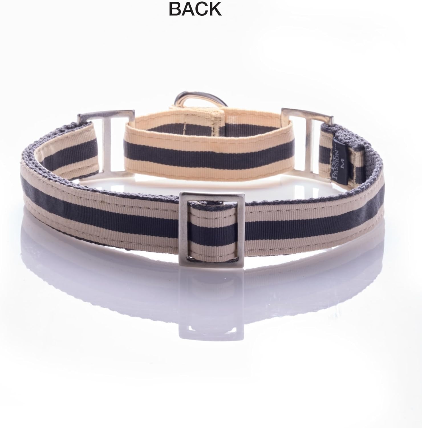 image:imagePet Passion Remy II The Recycled Ribbon Martingale Adjustable Collar NoPull Pet Training Collars Dogs Pink Camo LargeBlack Sand