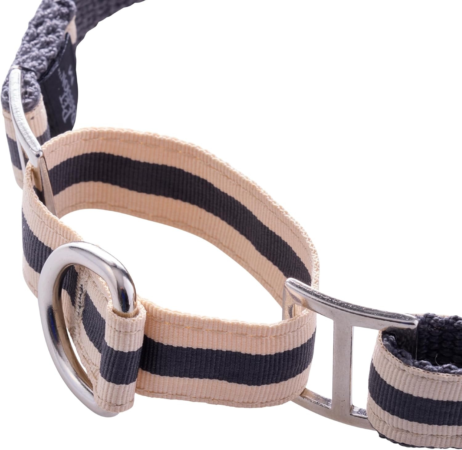 image:imagePet Passion Remy II The Recycled Ribbon Martingale Adjustable Collar NoPull Pet Training Collars Dogs Pink Camo LargeBlack Sand