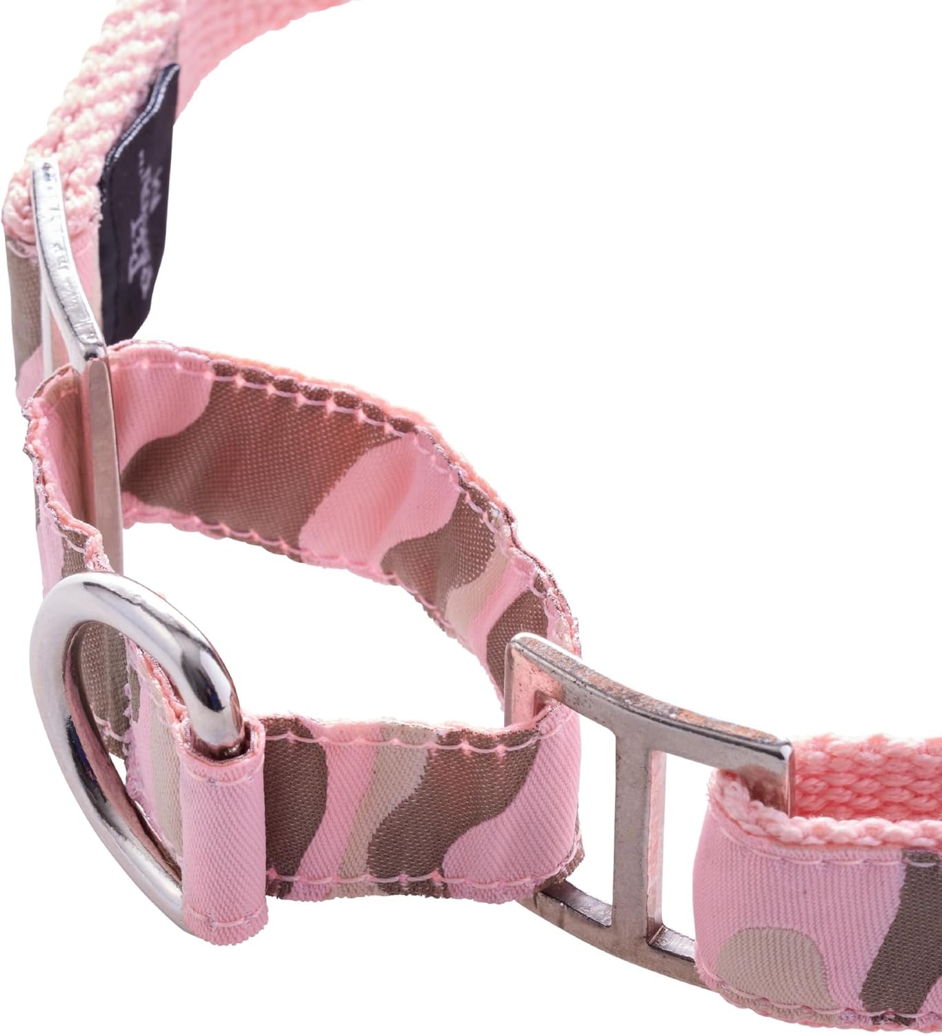 image:imagePet Passion Remy II The Recycled Ribbon Martingale Adjustable Collar NoPull Pet Training Collars Dogs Pink Camo LargePink Camo
