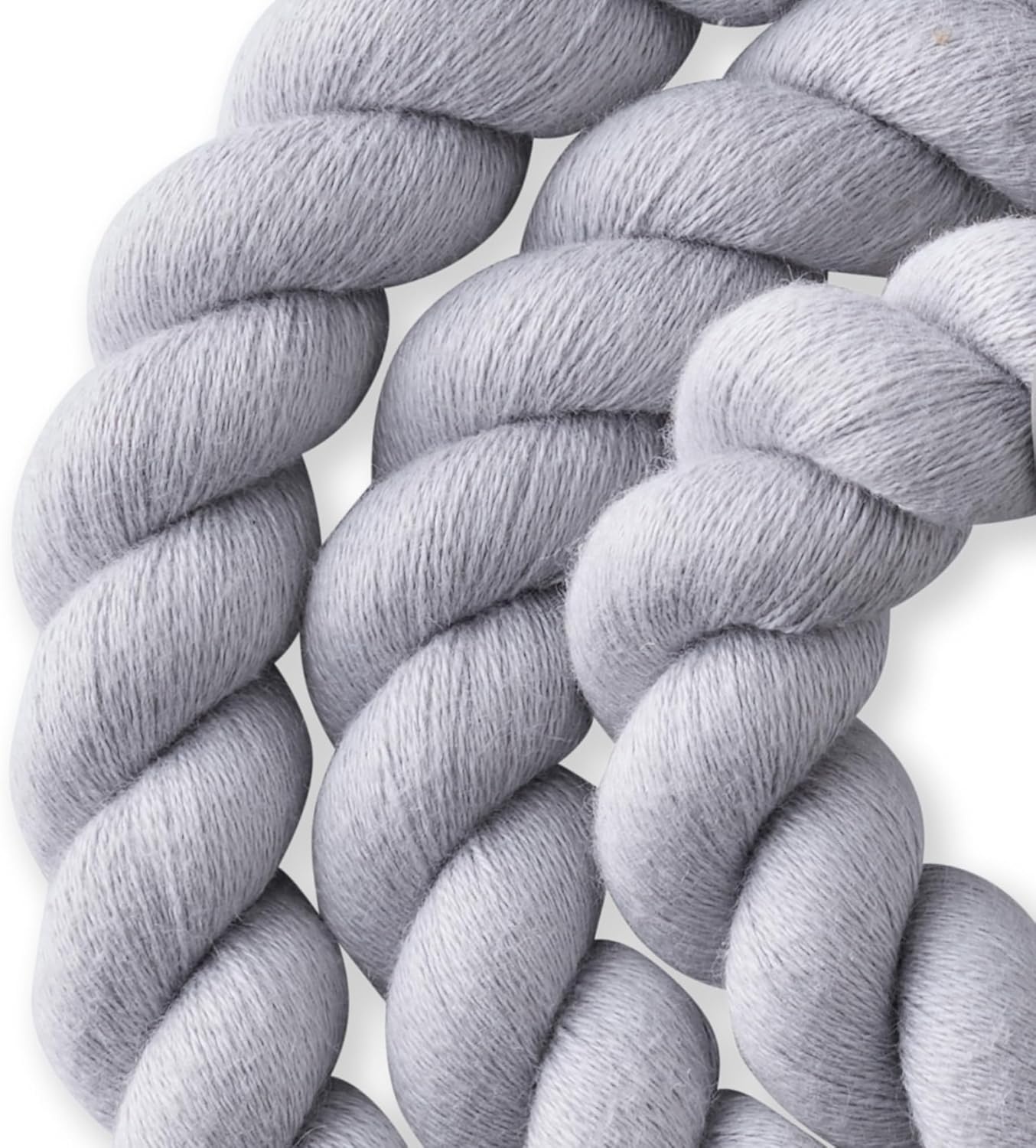 image:imagePet Passion Rowan The Twisted Rope Training Dog Leash Cotton Durable Heavy Duty Leashes 4 Ft for Close Walks for Small Medium Large Dogs Dappled CashmereGray