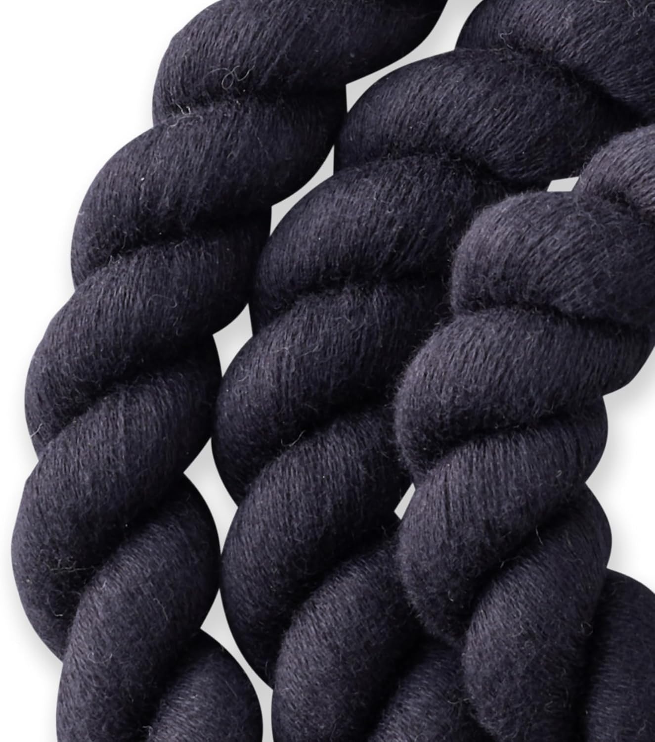 image:imagePet Passion Rowan The Twisted Rope Training Dog Leash Cotton Durable Heavy Duty Leashes 4 Ft for Close Walks for Small Medium Large Dogs Dappled CashmereBlack Beauty