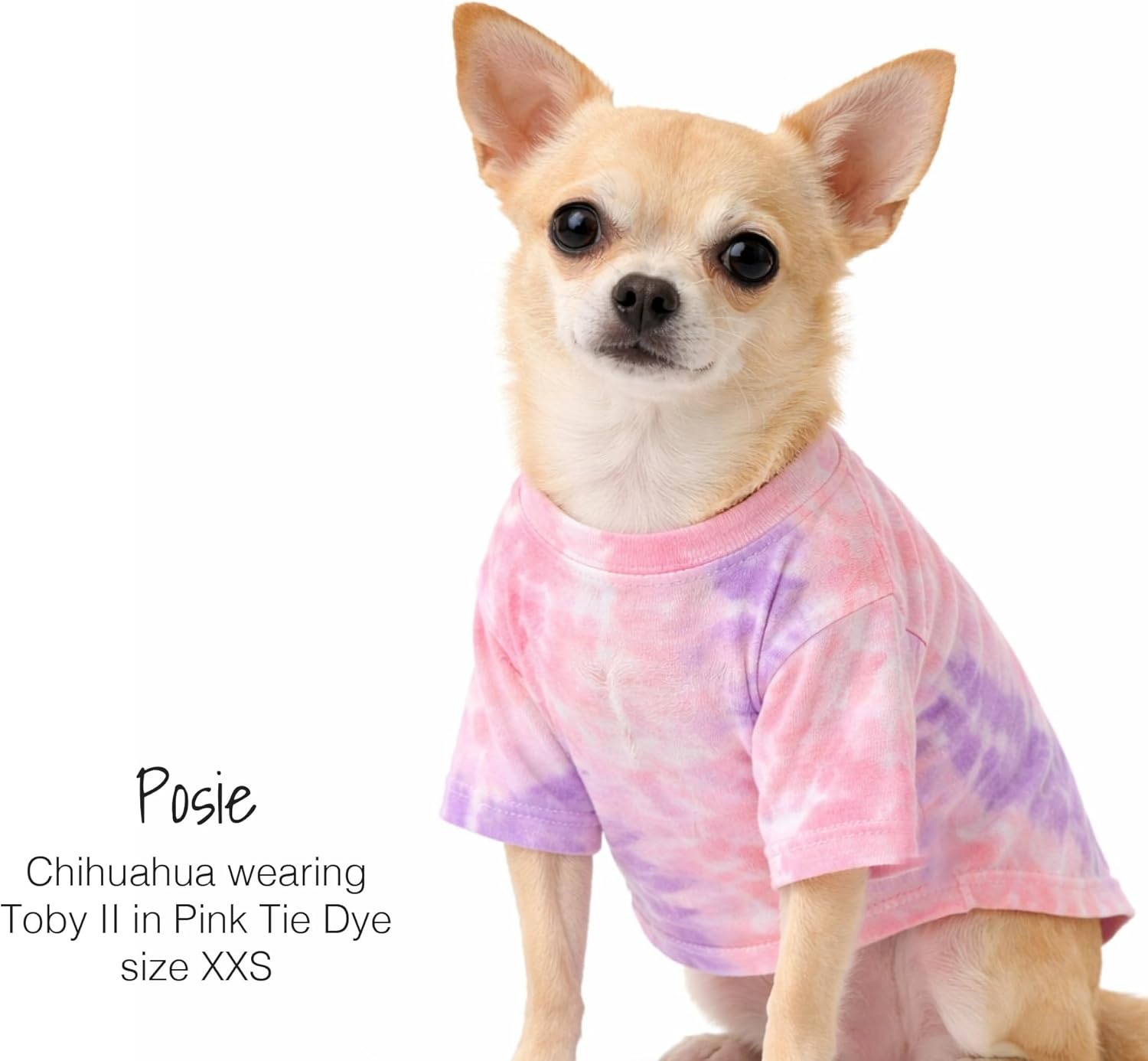 image:imagePet Passion Toby II The Perfect Tee 3 Pack Short Sleeve Pet TShirt 100 Organic Cotton Tees Clothes for Small Medium Large Dogs Black Sand Tie Dye XSmall 512 lbsPink Tie Dye
