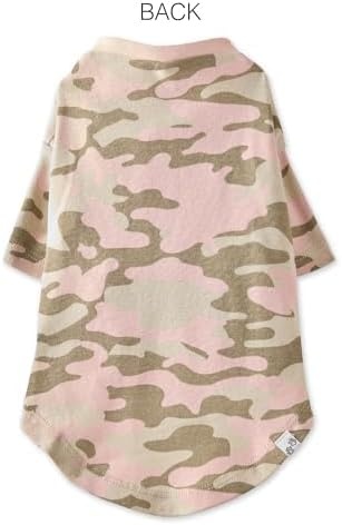 image:imagePet Passion Toby II The Perfect Tee 3 Pack Short Sleeve Pet TShirt 100 Organic Cotton Tees Clothes for Small Medium Large Dogs Black Sand Tie Dye XSmall 512 lbsPink Camo