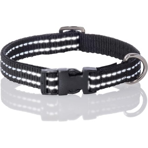 image:imagePet Passion Adjustable Reflective Dog Pet Collar for Small Medium and Large Dogs Pink XXLargeBlack