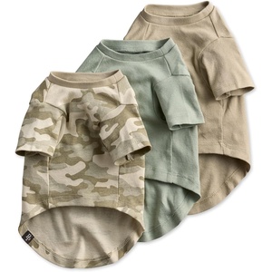 image:imagePet Passion Toby II  The Perfect Tee 3 Pack Short Sleeve Pet TShirt 100 Organic Cotton Tees Clothes for Small Medium Large Dogs Black Sand Tie Dye XSmall 512 lbsSage Camo