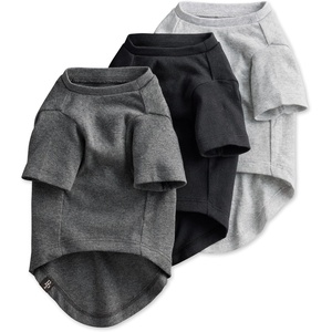 image:imagePet Passion Toby II  The Perfect Tee 3 Pack Short Sleeve Pet TShirt 100 Organic Cotton Tees Clothes for Small Medium Large Dogs Black Sand Tie Dye XSmall 512 lbsGray Ombre