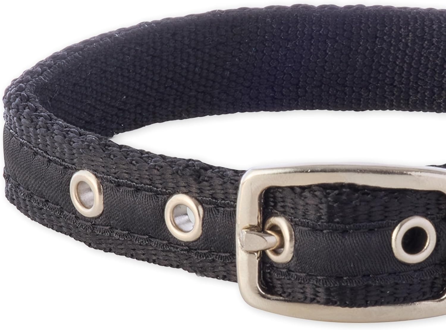 image:imagePet Passion Adjustable Recycled Ribbon Dog Collar for All Pet Breeds CamoNavy LargeBlack