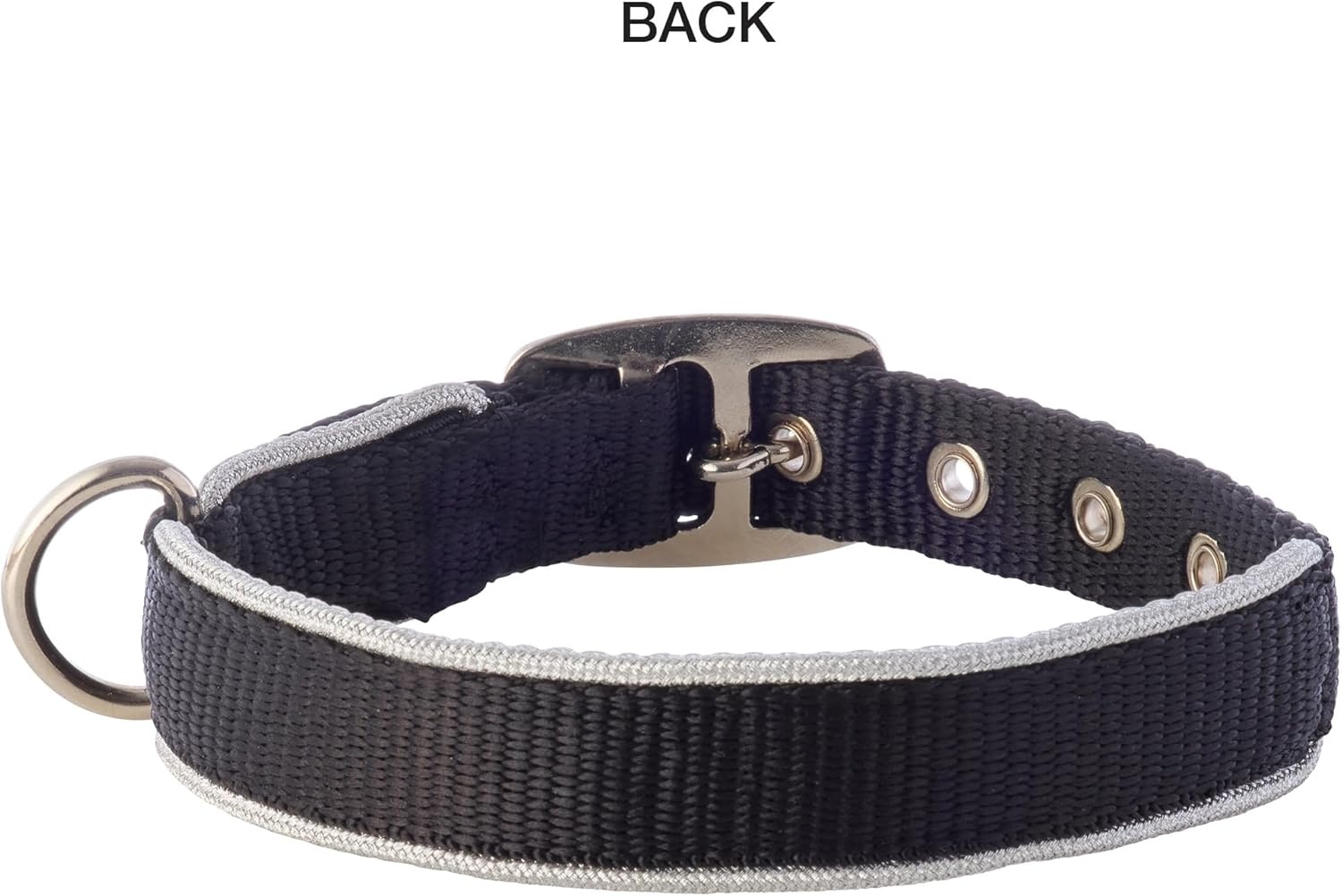 image:imagePet Passion Adjustable Silver Trimmed Dog Collar for Pets Small Medium and Large Dogs SilverHot Pink XLargeSilver Black