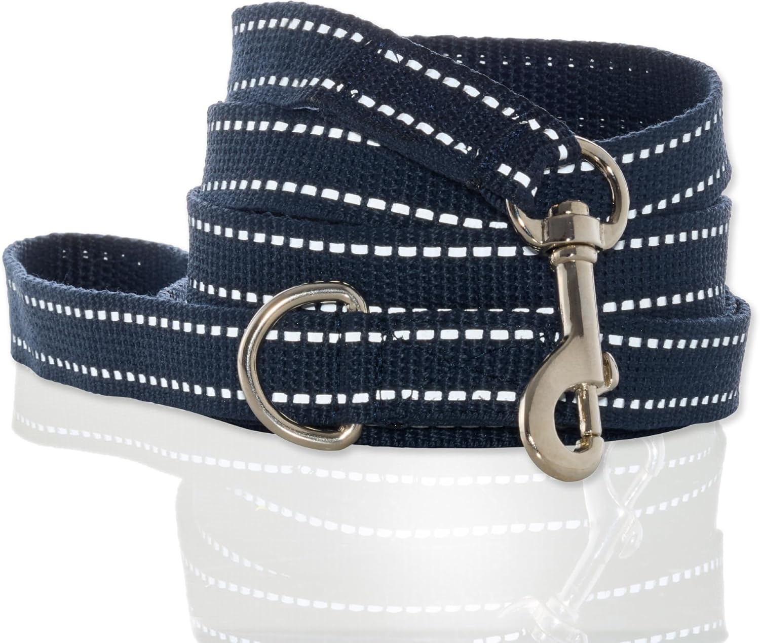 image:imagePet Passion Max II 2Pack Reflective Leash amp Collar Adjustable Matching Pet Set Durable Heavy Duty Recycled Small Medium Large Dogs Red SmallNavy