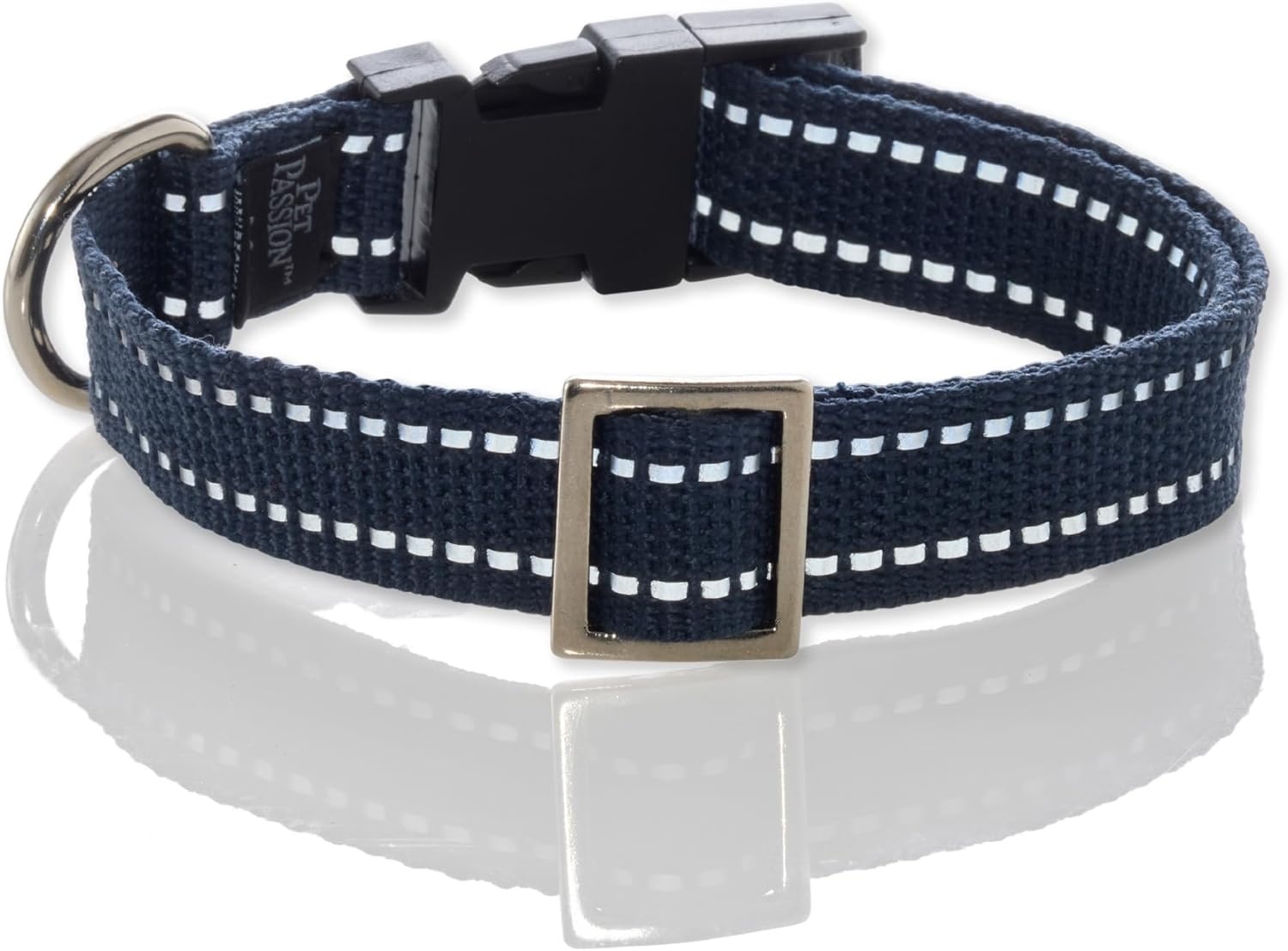 image:imagePet Passion Max II 2Pack Reflective Leash amp Collar Adjustable Matching Pet Set Durable Heavy Duty Recycled Small Medium Large Dogs Red SmallNavy