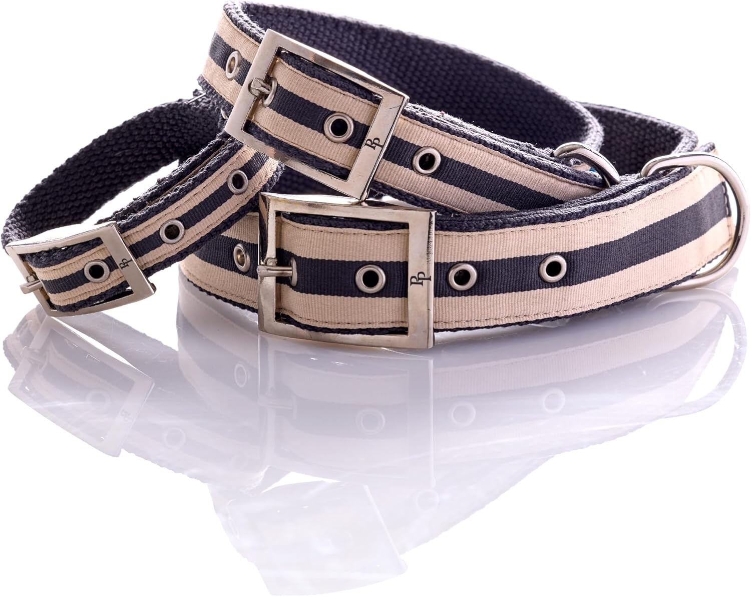 image:imagePet Passion Remy II The Recycled Ribbon Collar Adjustable Pet Dog Collars for Small Medium Large Dogs and Puppy Black Sand XSmallBlack Sand