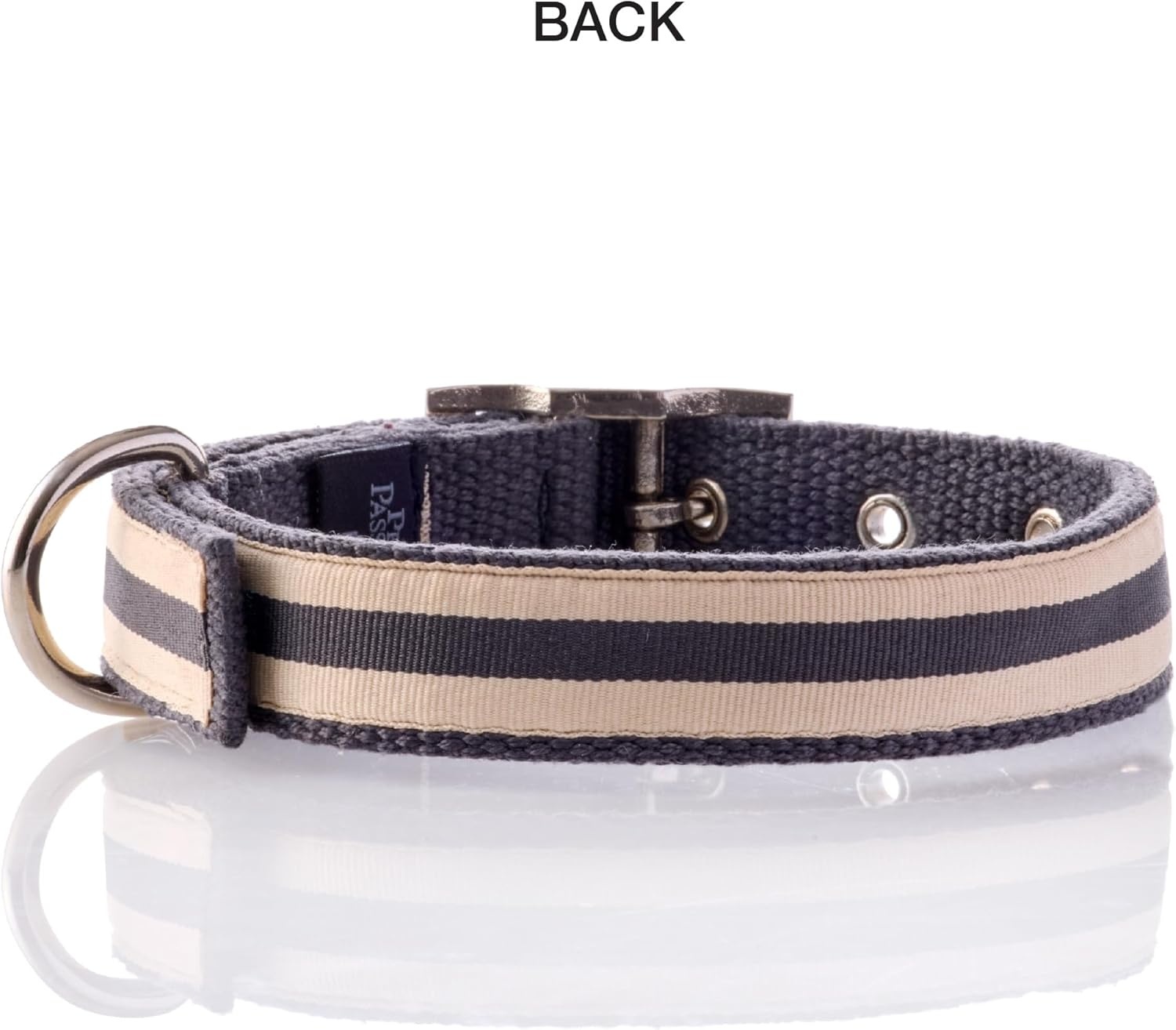 image:imagePet Passion Remy II The Recycled Ribbon Collar Adjustable Pet Dog Collars for Small Medium Large Dogs and Puppy Black Sand XSmallBlack Sand