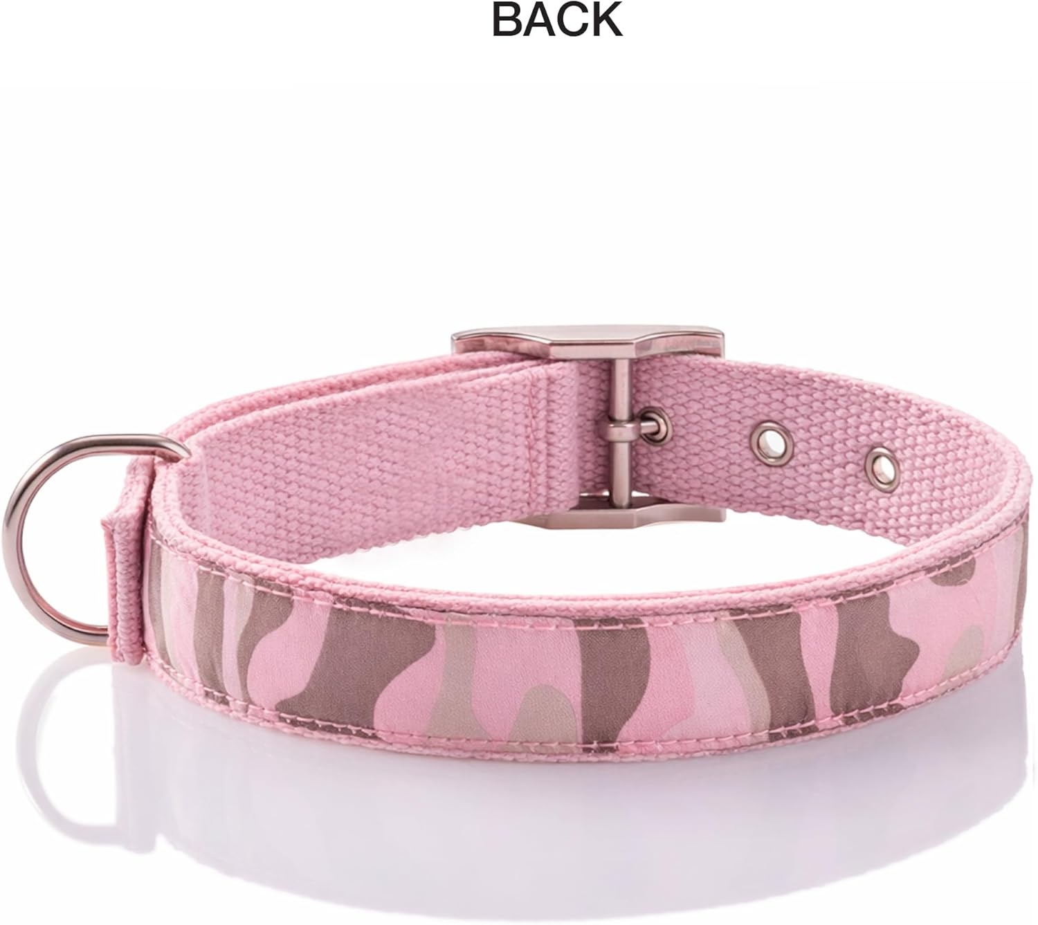 image:imagePet Passion Remy II The Recycled Ribbon Collar Adjustable Pet Dog Collars for Small Medium Large Dogs and Puppy Black Sand XSmallPink Camo