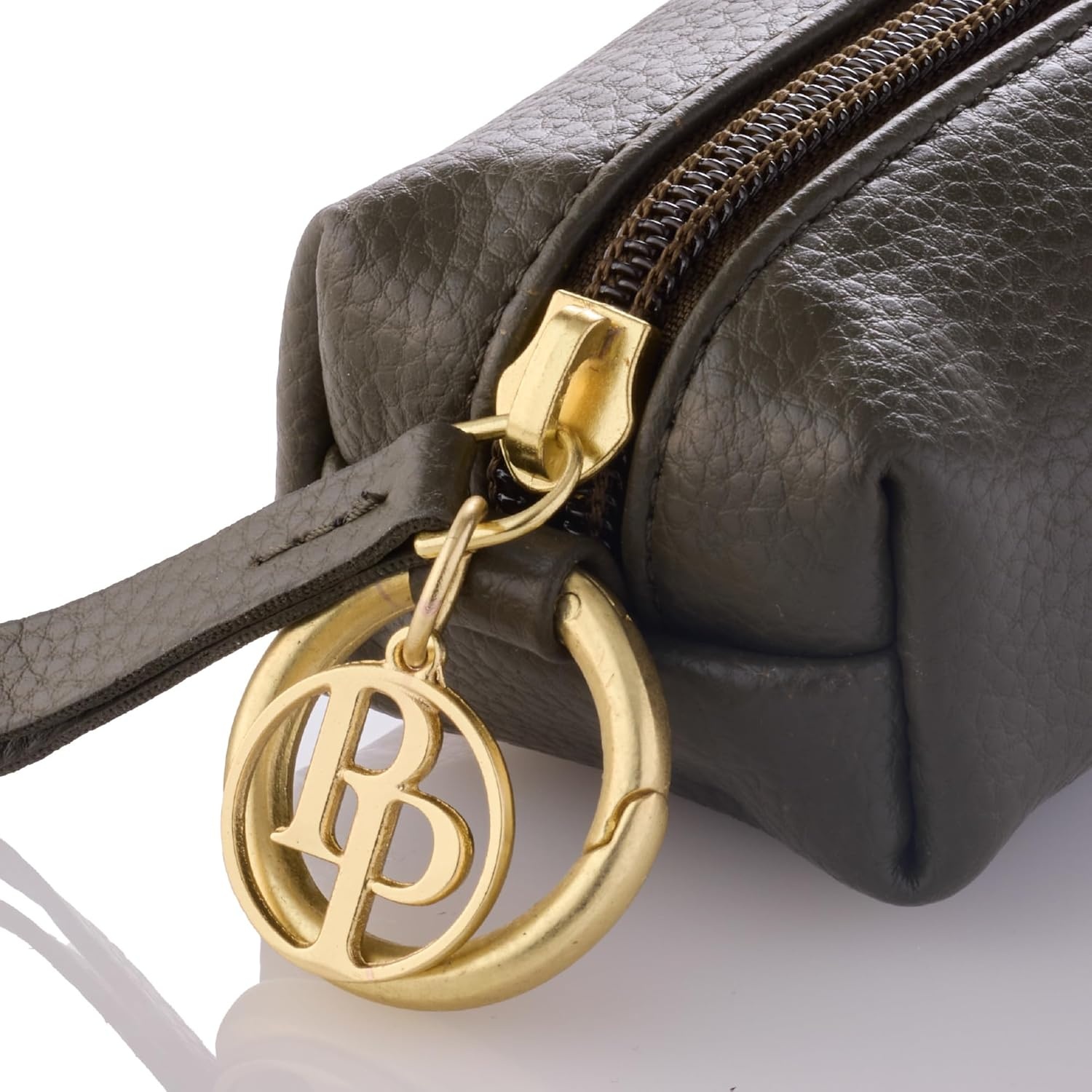 image:imageRein The Recycled Vegan Leather Pouch Durable Heavy Duty Bag Holder Leash Attachment Made With Sustainable Materials Custom Hardware for Small Medium amp Large Dogs Scottish Olive