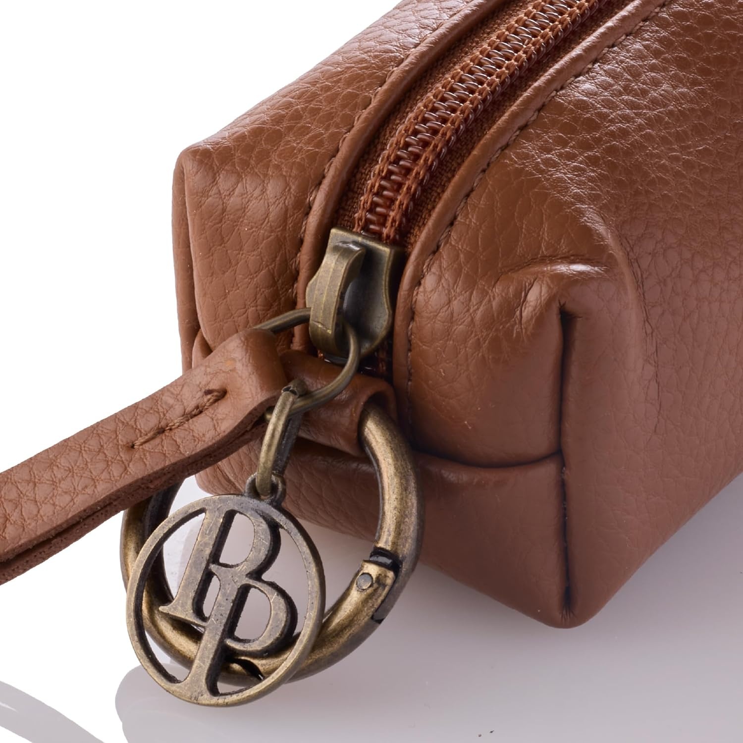image:imageRein The Recycled Vegan Leather Pouch Durable Heavy Duty Bag Holder Leash Attachment Made With Sustainable Materials Custom Hardware for Small Medium amp Large Dogs Chestnut Heather