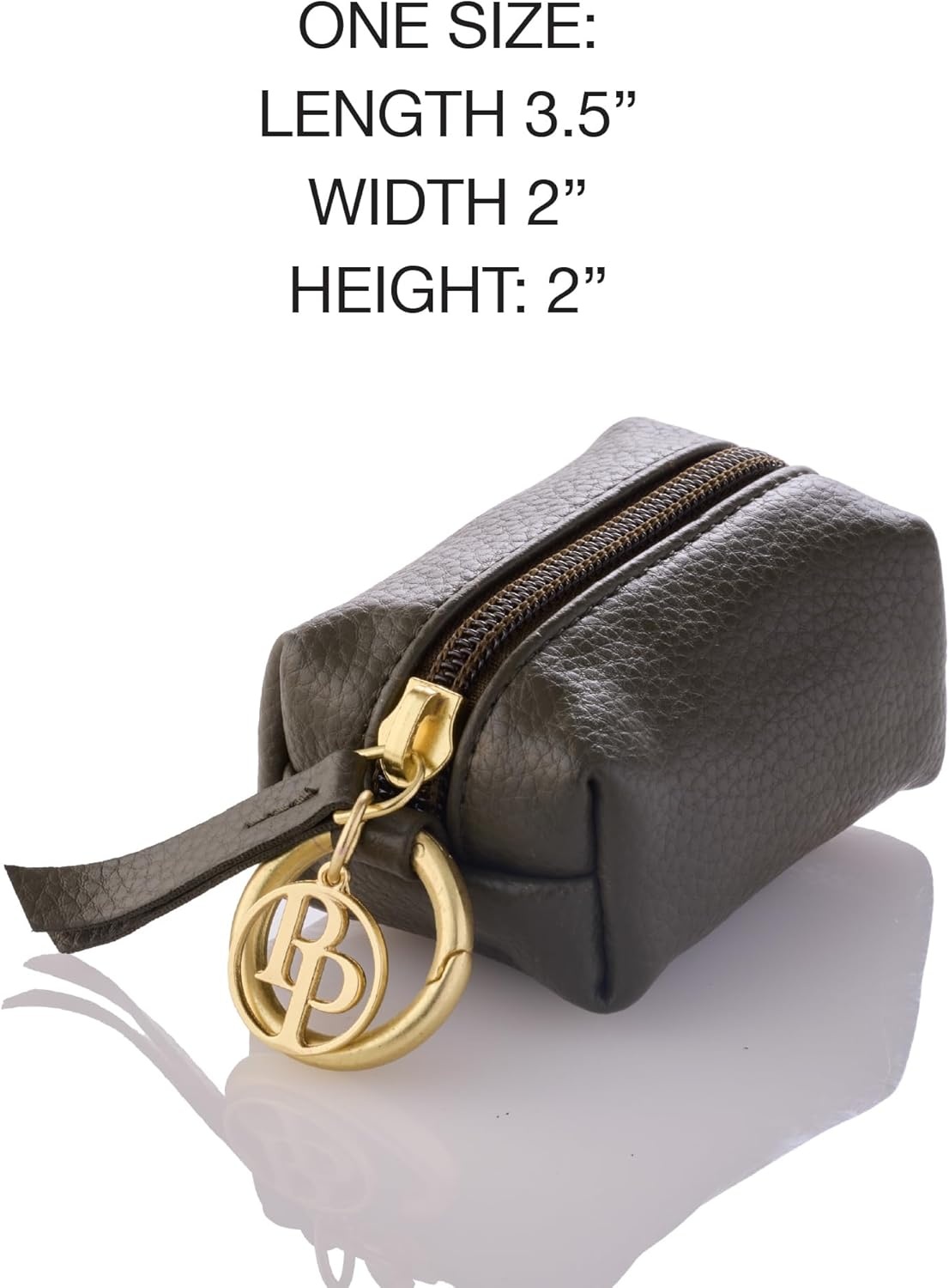 image:imageRein The Recycled Vegan Leather Pouch Durable Heavy Duty Bag Holder Leash Attachment Made With Sustainable Materials Custom Hardware for Small Medium amp Large Dogs Scottish Olive