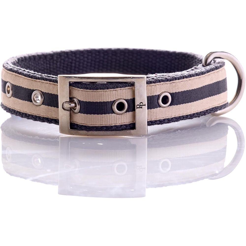 image:imagePet Passion Remy II The Recycled Ribbon Collar Adjustable Pet Dog Collars for Small Medium Large Dogs and Puppy Black Sand XSmallBlack Sand