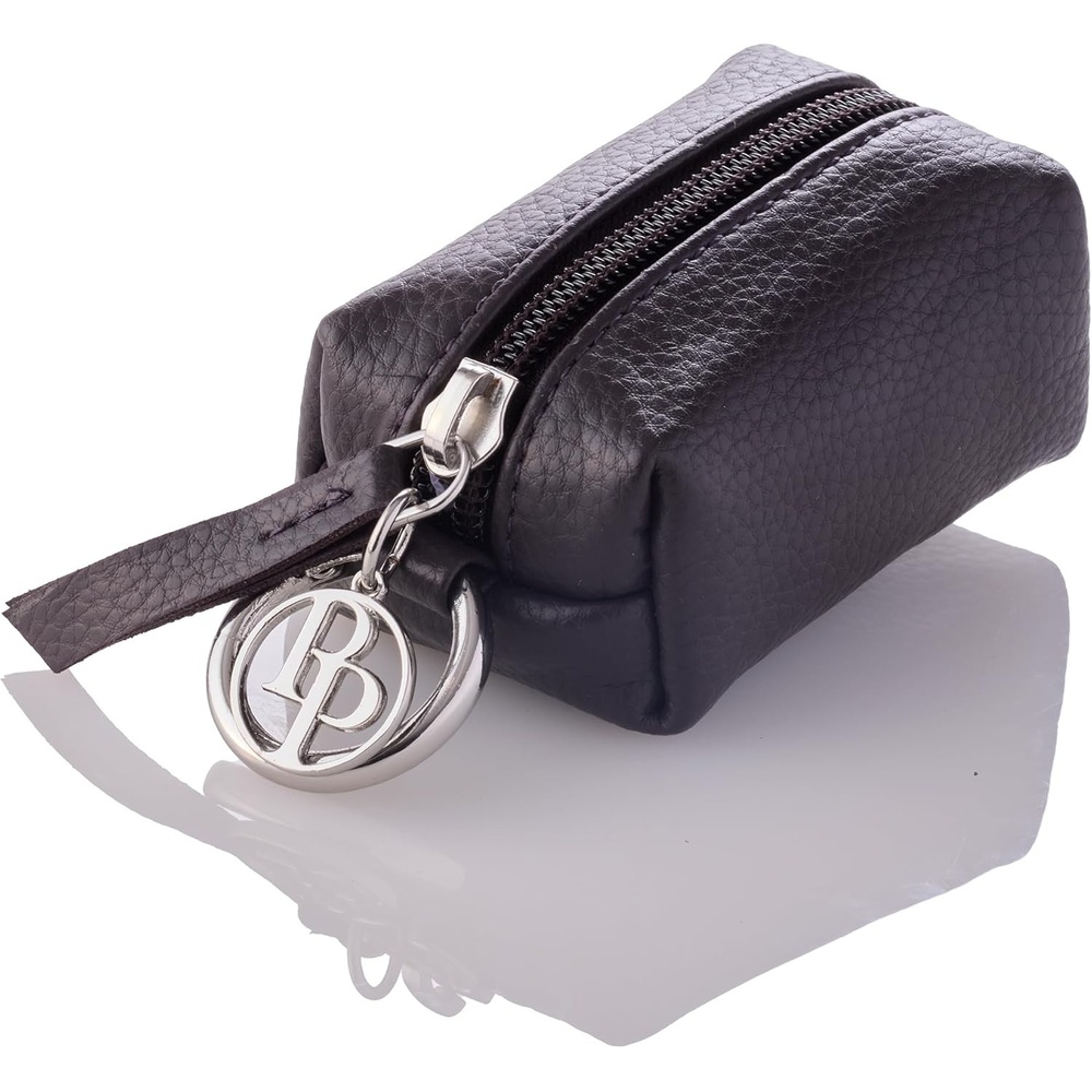 image:imageRein The Recycled Vegan Leather Pouch Durable Heavy Duty Bag Holder Leash Attachment Made With Sustainable Materials Custom Hardware for Small Medium amp Large Dogs Black BeautyChocolate Espresso
