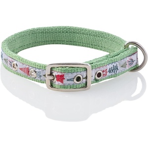 image:imagePet Passion Adjustable Recycled Ribbon Dog Collar for All Pet Breeds CamoNavy LargePiney Holiday