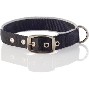 image:imagePet Passion Adjustable Silver Trimmed Dog Collar for Pets Small Medium and Large Dogs SilverHot Pink XLargeSilver Black
