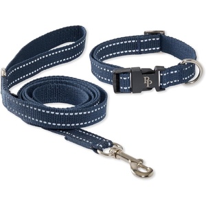 image:imagePet Passion Max II  2Pack Reflective Leash amp Collar Adjustable Matching Pet Set Durable Heavy Duty Recycled Small Medium Large Dogs  Red SmallNavy