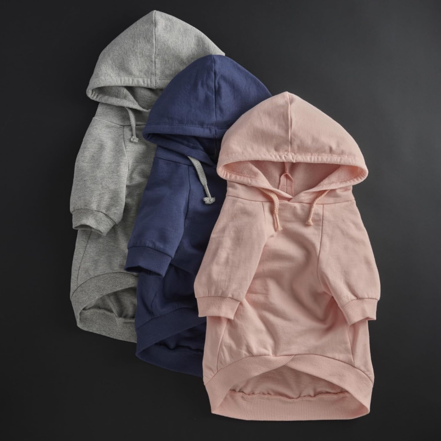 image:imagePet Passion Rocky The Original Lightweight Hooded Tee 100 Organic Cotton Dog Hoodie Pet Coat Sweater for All Sized Dogs Navy Camo XSmall 512 lbsNavy