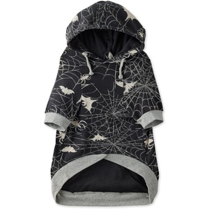 image:imagePet Passion Rocky  The Original Lightweight Hooded Tee 100 Organic Cotton Dog Hoodie Pet Coat Sweater for All Sized Dogs Navy Camo XSmall 512 lbsBatty Black