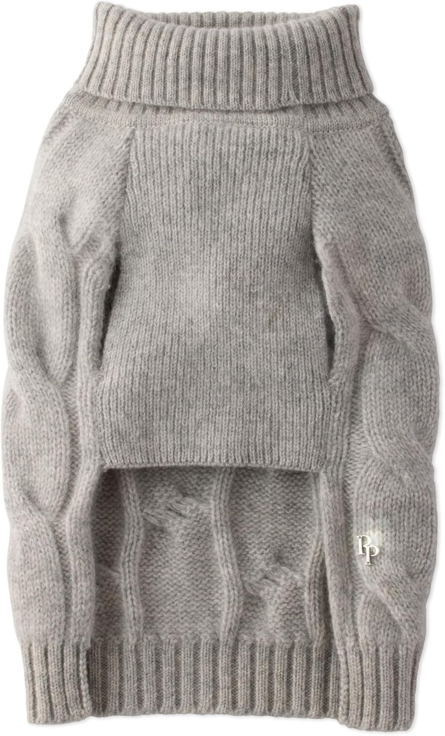 image:imageGable The Cable Knit Sweater Cashmere Wool Pet Pullover for Small Medium and Large Dogs Camel LargeCashmere Mist
