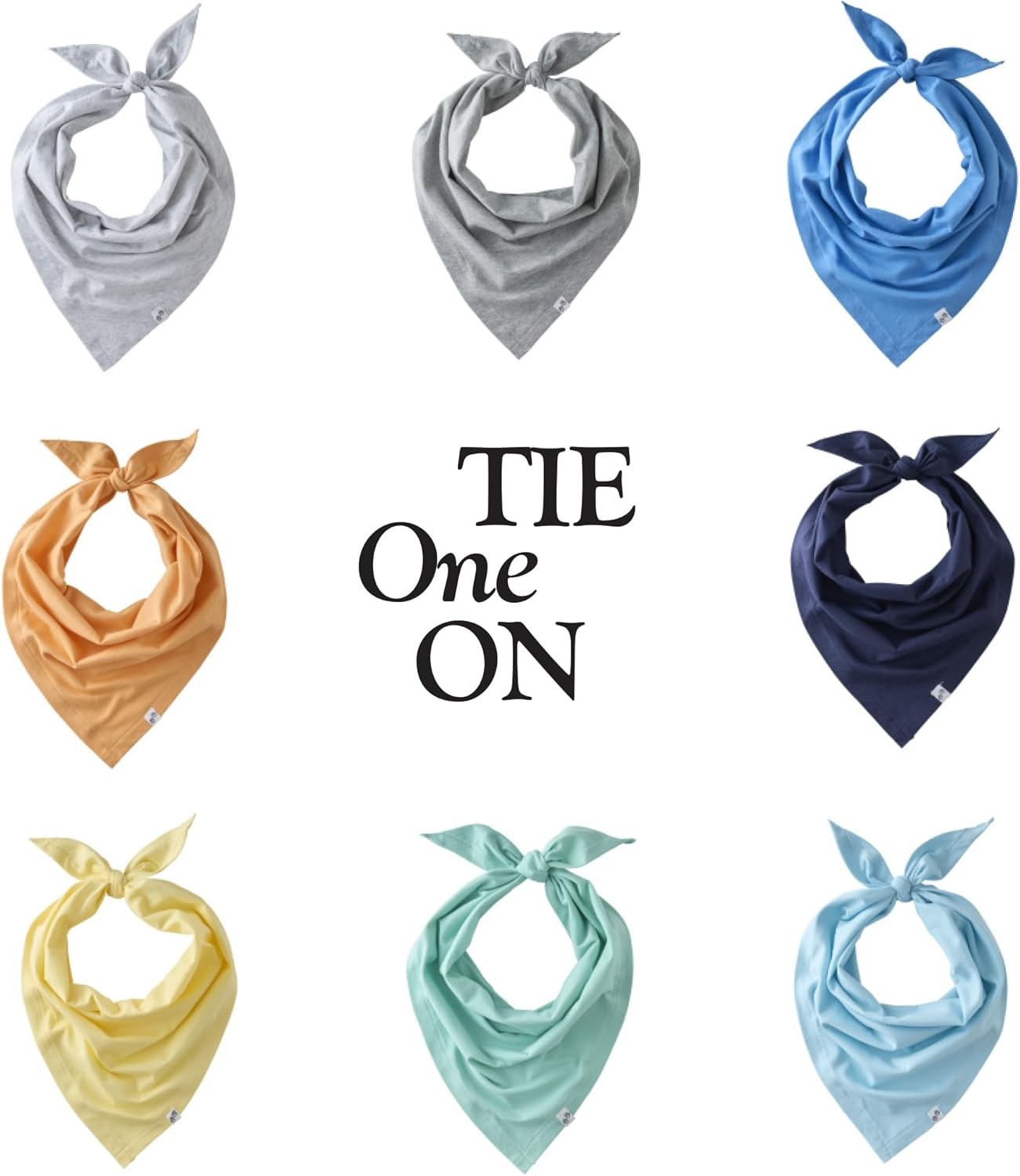 image:imagePet Passion Bandit THE PET Bandana 8 Pack 100 Organic Cotton Pet Bandanas Clothes for Small Medium Large Dogs Rainbow Pink XSmallSmallRainbow Blue