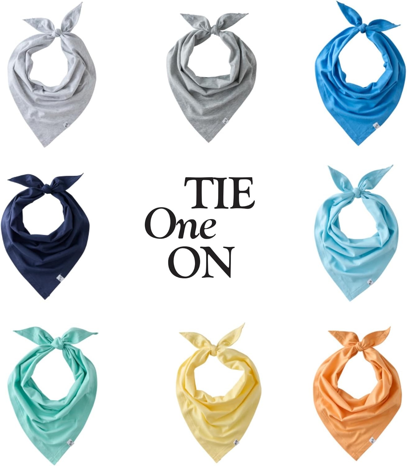 image:imagePet Passion Bandit THE PET Bandana 8 Pack 100 Organic Cotton Pet Bandanas Clothes for Small Medium Large Dogs Rainbow Pink XSmallSmallRainbow Blues