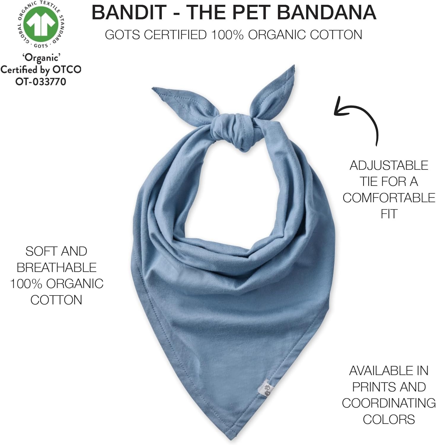 image:imagePet Passion Bandit The PET Bandana 100 Organic Cotton Pet Bandanas Clothes for Small Medium Large Dogs 2Pack Candy Corn XSmallSmall2Pack Navy Camo