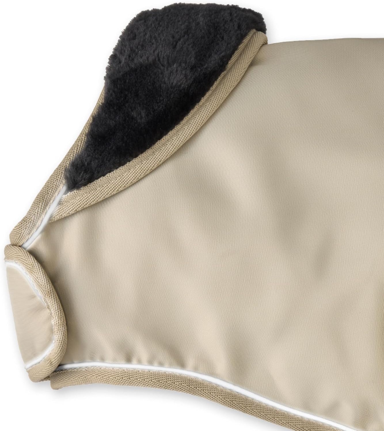 image:imagePet Passion Breeze II The Windbreaker Water Resistant Pet Raincoat Vegan Fur and Lined Pet Jacket for Small Medium Large Dogs Black Large 4060 lbsKhaki