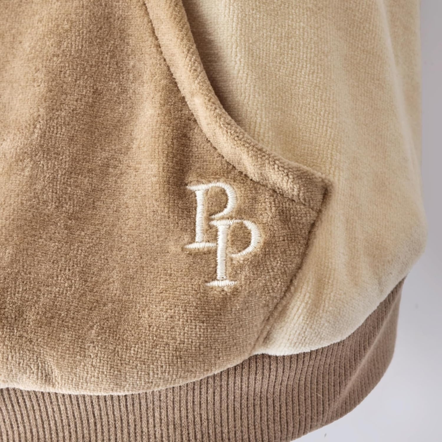 image:imagePet Passion Cooper II Organic Cotton Velour Dog Hoodie Pet Coat for Small Medium and Large Dogs Black XXSmall 47 lbsCoffee Color Block