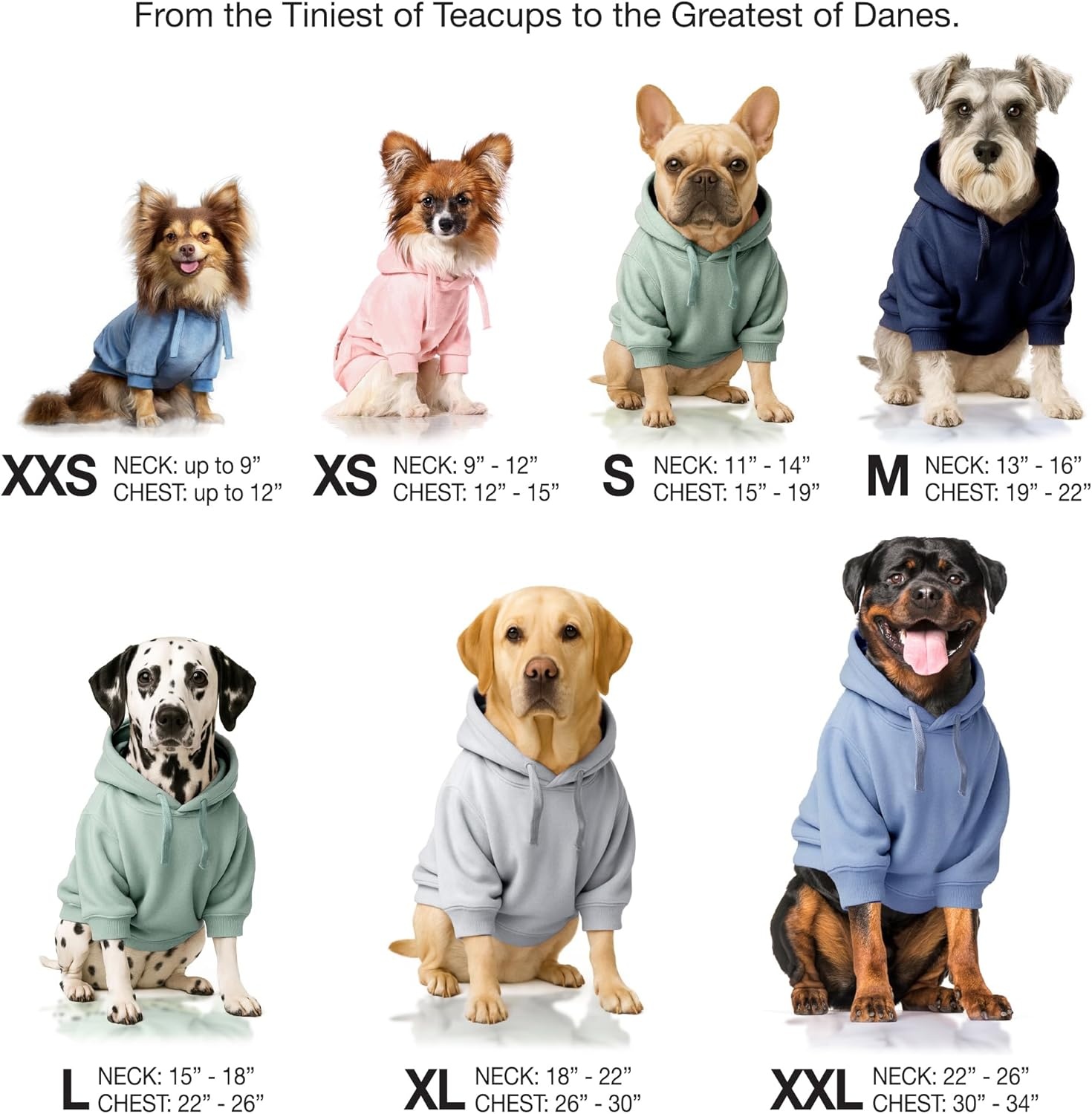 image:imagePet Passion Cooper II Organic Cotton Velour Dog Hoodie Pet Coat for Small Medium and Large Dogs Black XXSmall 47 lbsFaded Denim