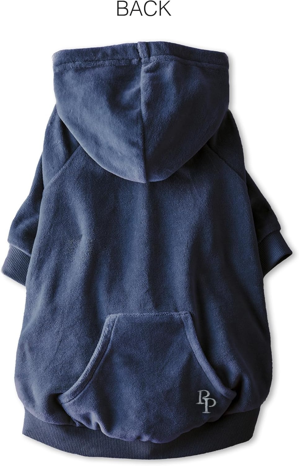 image:imagePet Passion Cooper II Organic Cotton Velour Dog Hoodie Pet Coat for Small Medium and Large Dogs Black XXSmall 47 lbsNavy