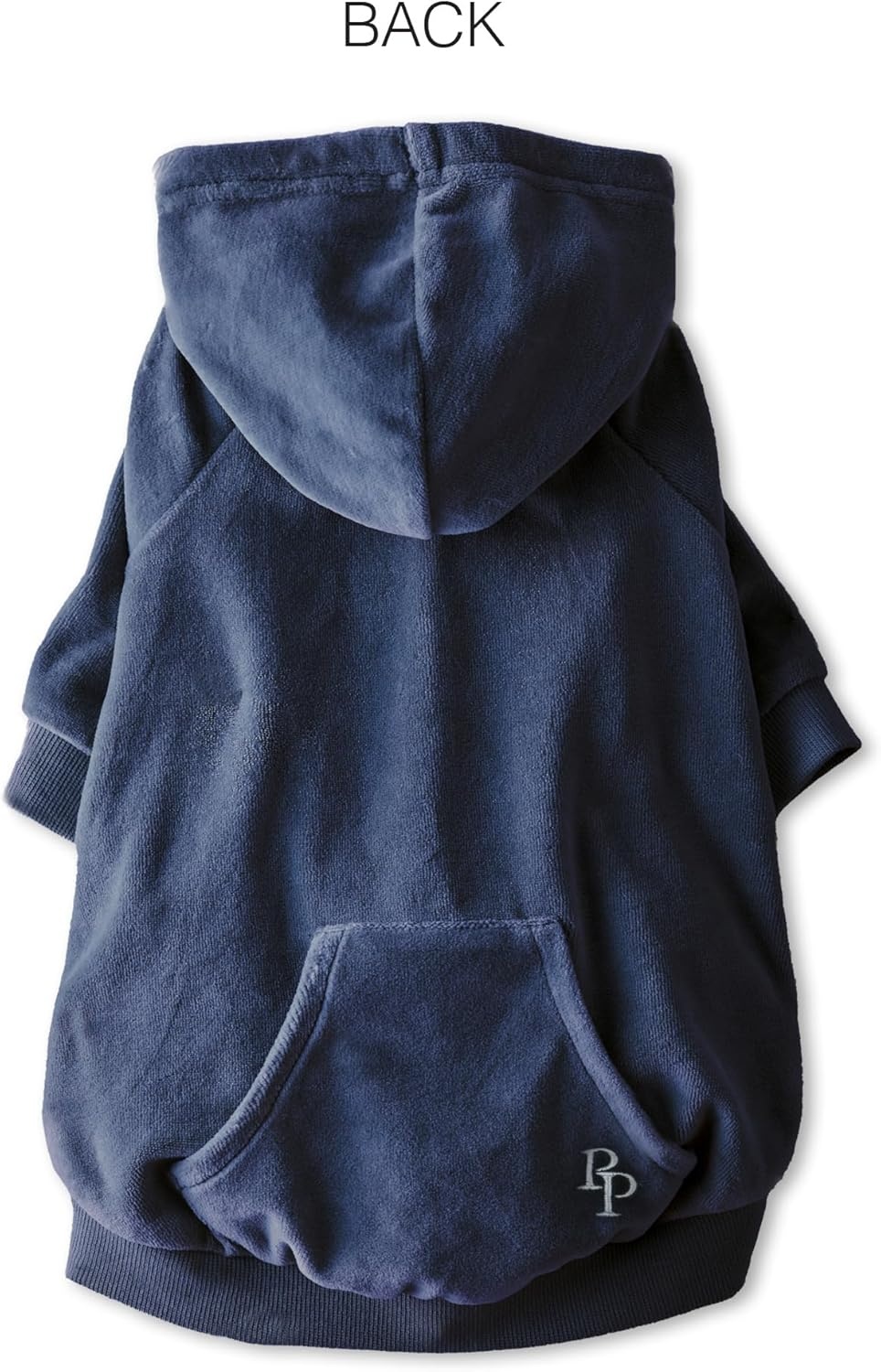 image:imagePet Passion Cooper II Organic Cotton Velour Dog Hoodie Pet Coat for Small Medium and Large Dogs Black XXSmall 47 lbsNavy