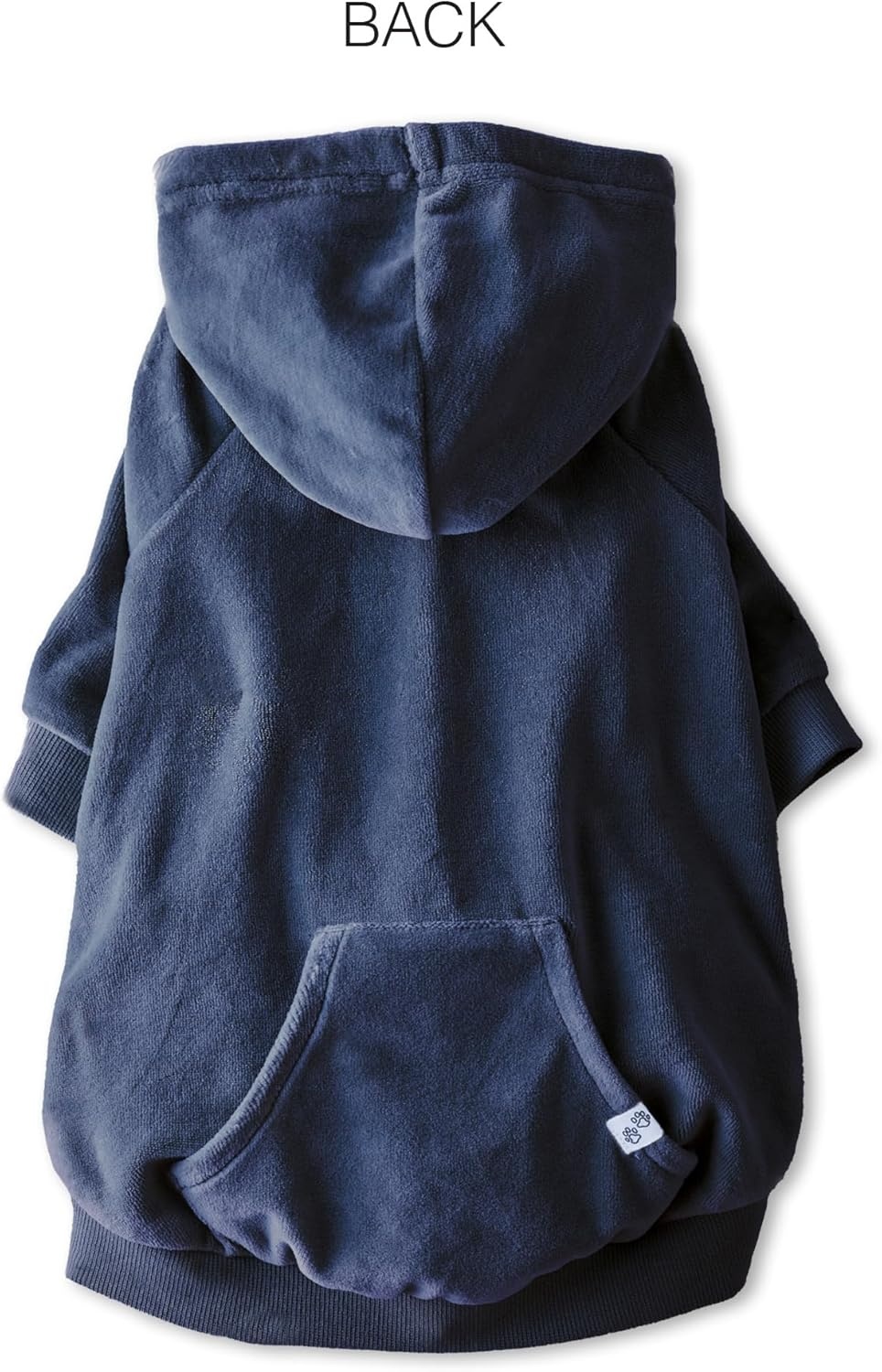 image:imagePet Passion Cooper II Organic Cotton Velour Dog Hoodie Pet Coat for Small Medium and Large Dogs Black XXSmall 47 lbsNavy