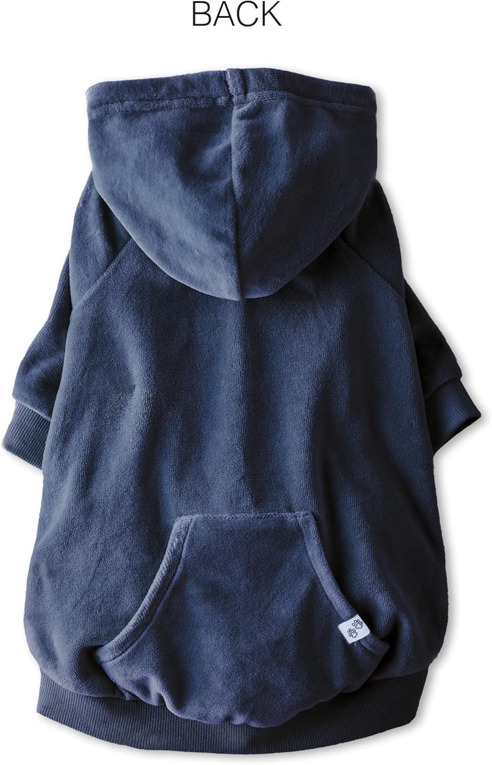 image:imagePet Passion Cooper II Organic Cotton Velour Dog Hoodie Pet Coat for Small Medium and Large Dogs Black XXSmall 47 lbsNavy