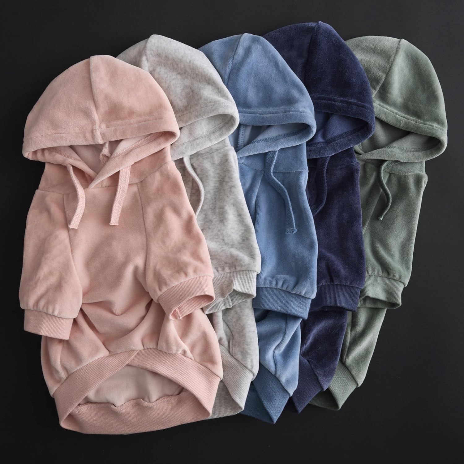 image:imagePet Passion Cooper II Organic Cotton Velour Dog Hoodie Pet Coat for Small Medium and Large Dogs Black XXSmall 47 lbsNavy