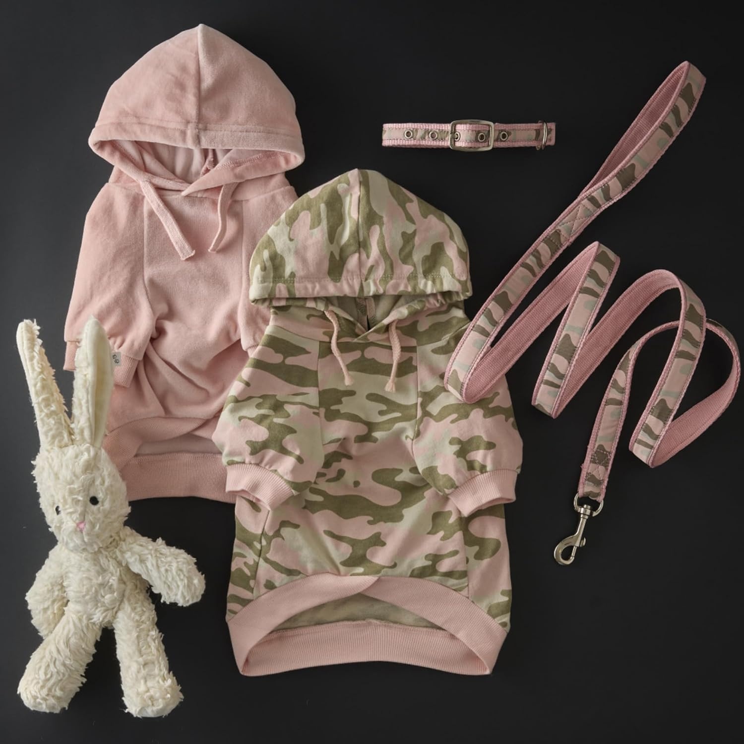 image:imagePet Passion Cooper II Organic Cotton Velour Dog Hoodie Pet Coat for Small Medium and Large Dogs Black XXSmall 47 lbsPink