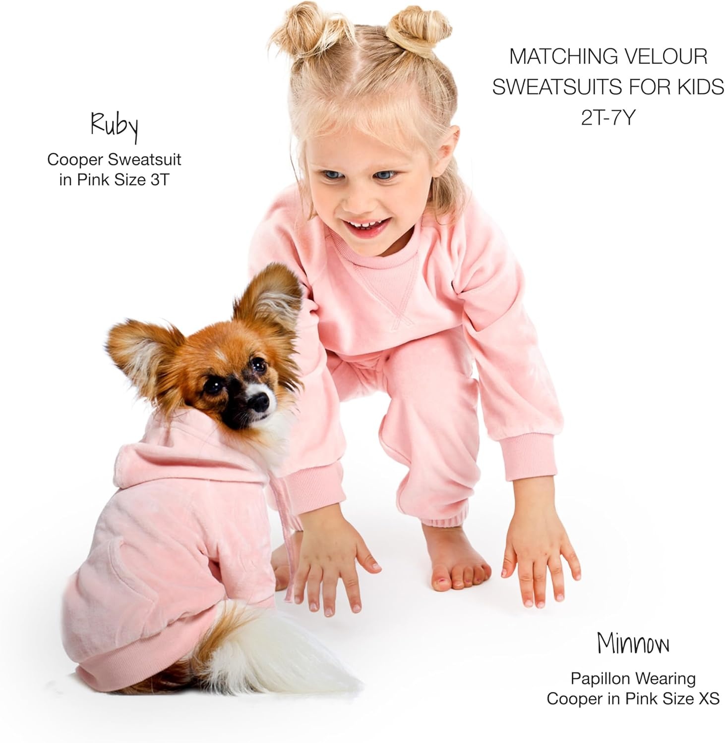 image:imagePet Passion Cooper II Organic Cotton Velour Dog Hoodie Pet Coat for Small Medium and Large Dogs Black XXSmall 47 lbsPink