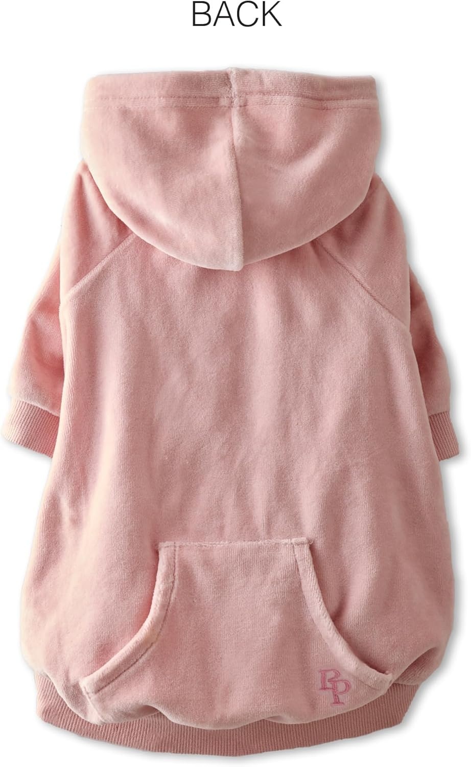 image:imagePet Passion Cooper II Organic Cotton Velour Dog Hoodie Pet Coat for Small Medium and Large Dogs Black XXSmall 47 lbsPink