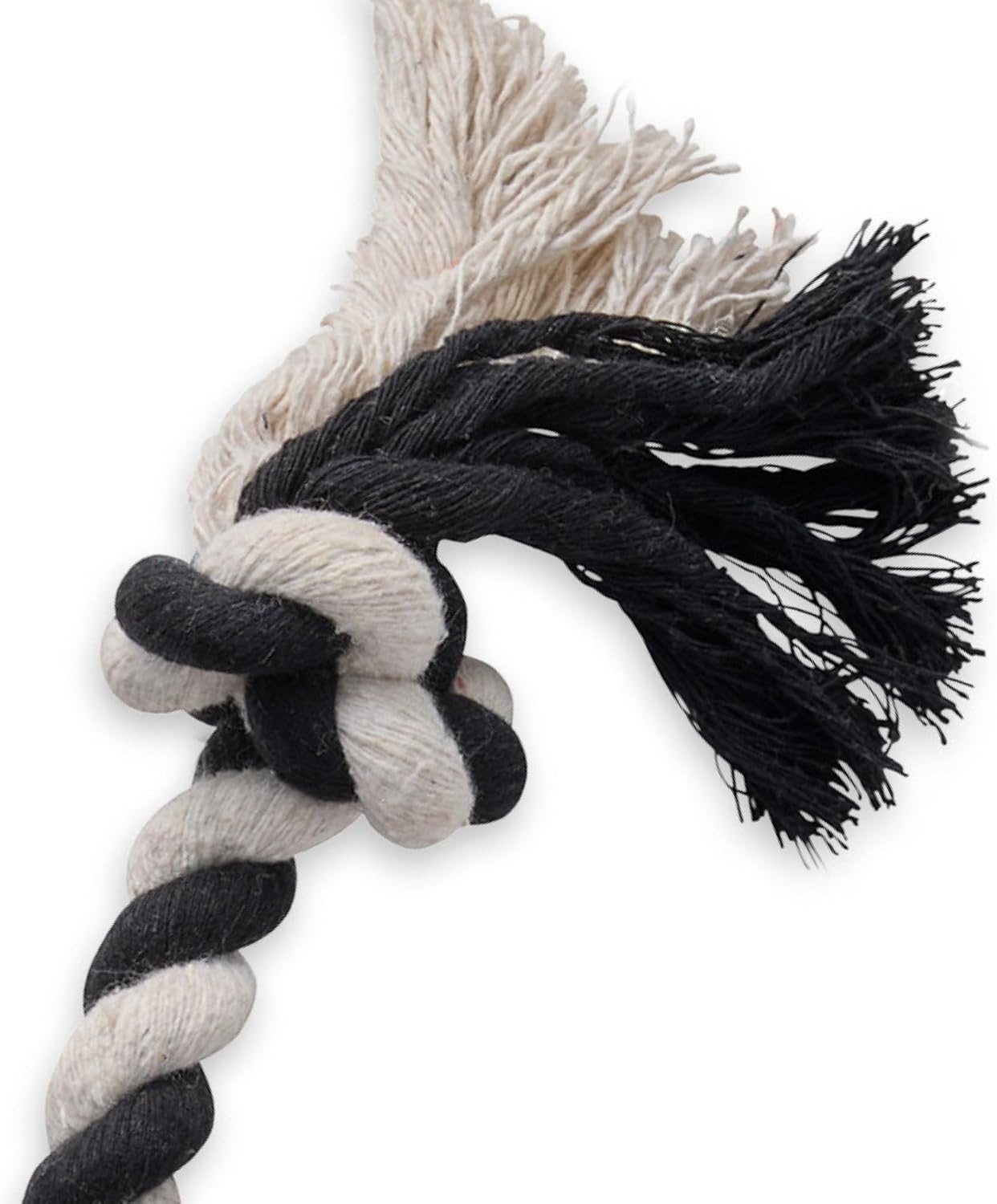 image:imagePet Passion Natural Rubber Tire and Organic Cotton Rope Pull and Chew Dog Toy for All Pet Breeds Black LargeBlack