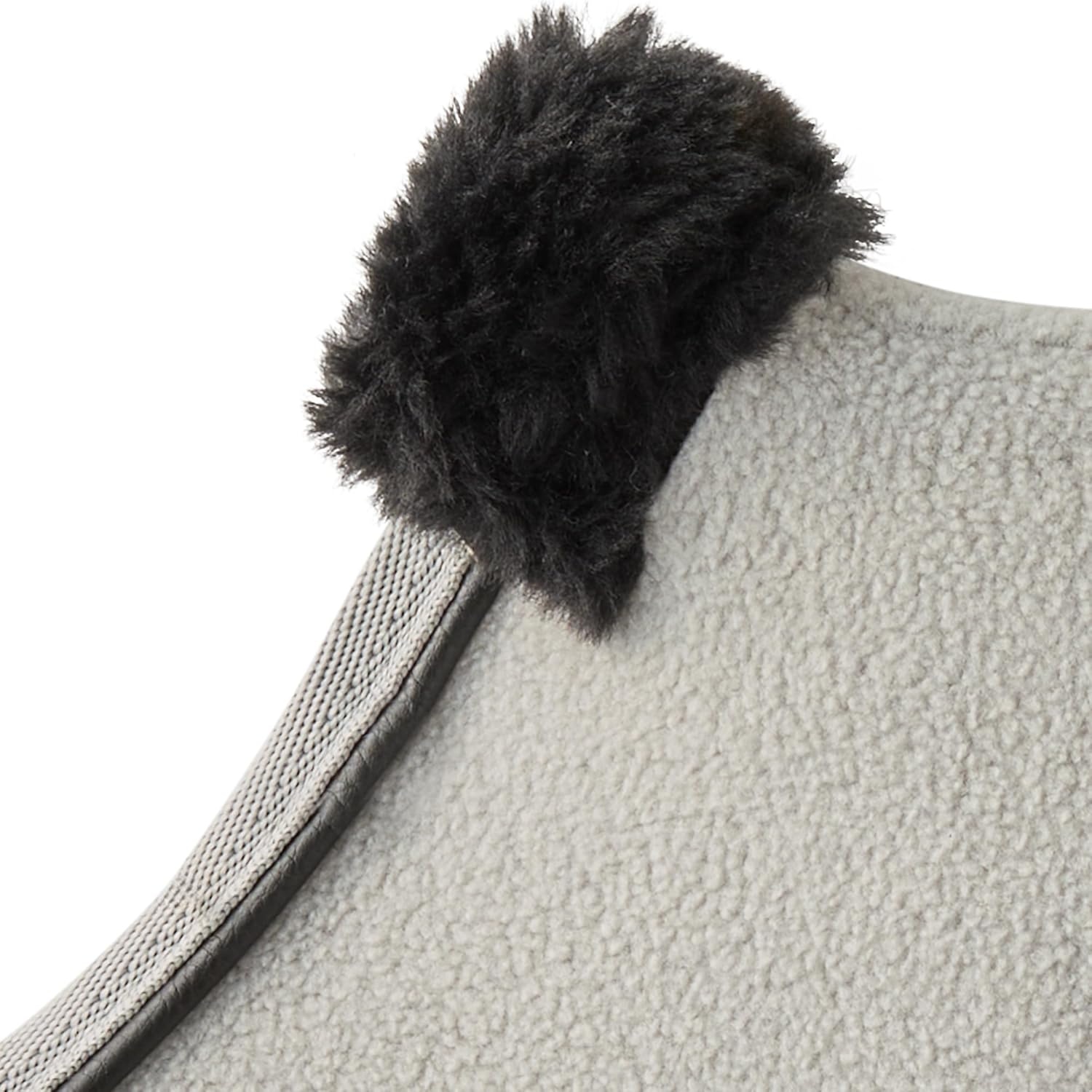 image:imagePet Passion Preston II The Polar Fleece Coat Recycled Polar Fleece Warm Dog Jacket for Cold Weather for Small Medium Large Dogs Black XLarge 5580 lbsHeather Grey